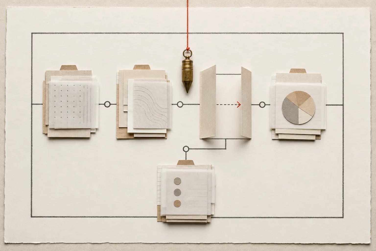 Tactile paper and metal editorial artwork for AI Governance Checklist for Canadian Businesses in 2026
